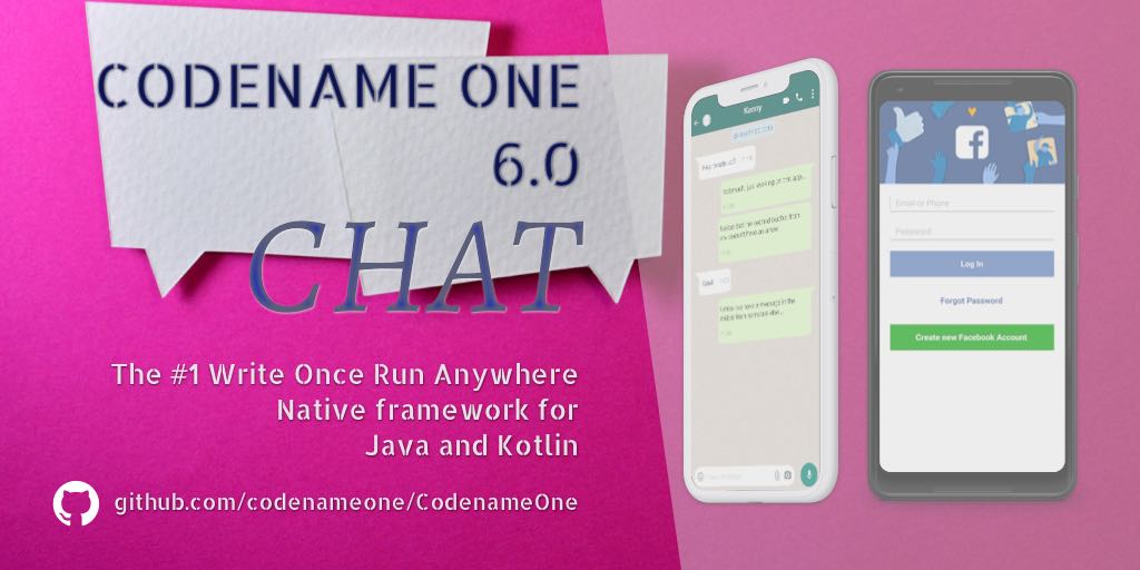 Codename One 6.0 "Chat" is now Live